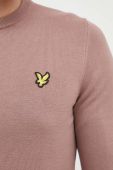 Бавовняний светр Lyle & Scott колір рожевий легкий