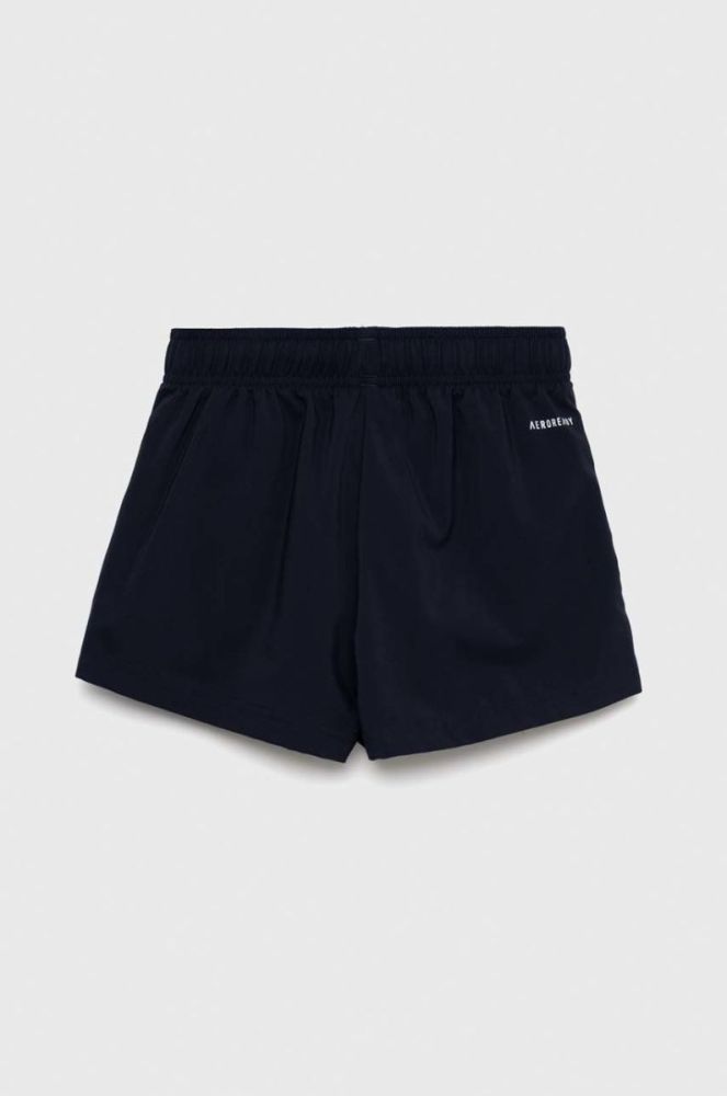Дитячі шорти adidas U PL колір синій регульована талія фото 4