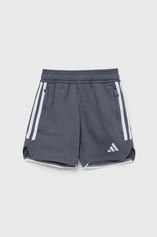 Дитячі шорти adidas Performance TIRO23L колір сірий регульована талія