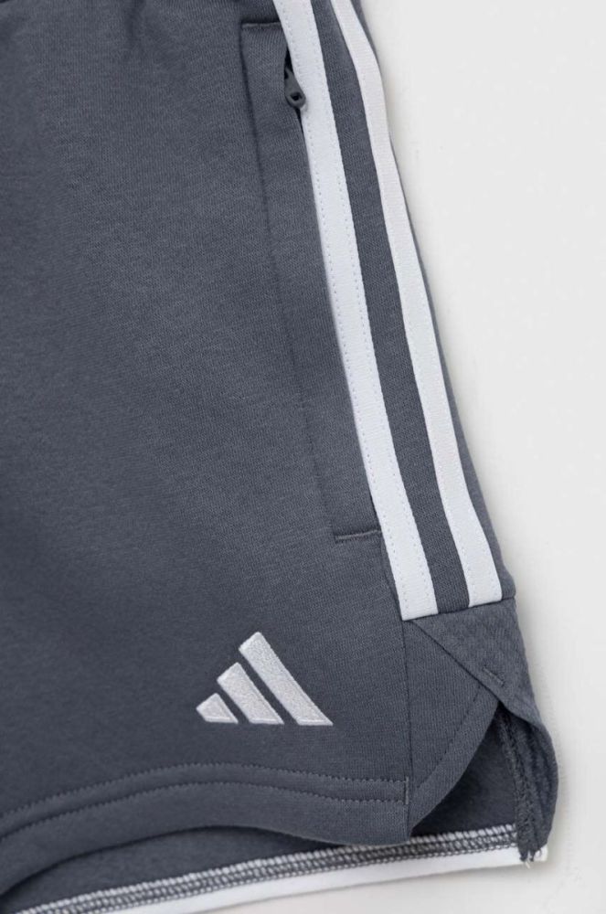 Дитячі шорти adidas Performance TIRO23L колір сірий регульована талія фото 3