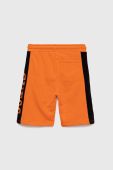 Дитячі бавовняні шорти Guess колір помаранчевий регульована талія (2851377)