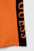 Дитячі бавовняні шорти Guess колір помаранчевий регульована талія (2851377)