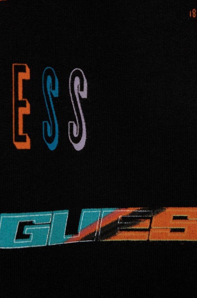 Дитячі бавовняні шорти Guess колір чорний регульована талія (2856978) фото 4