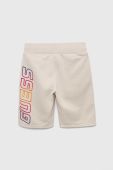 Дитячі шорти Guess колір бежевий регульована талія