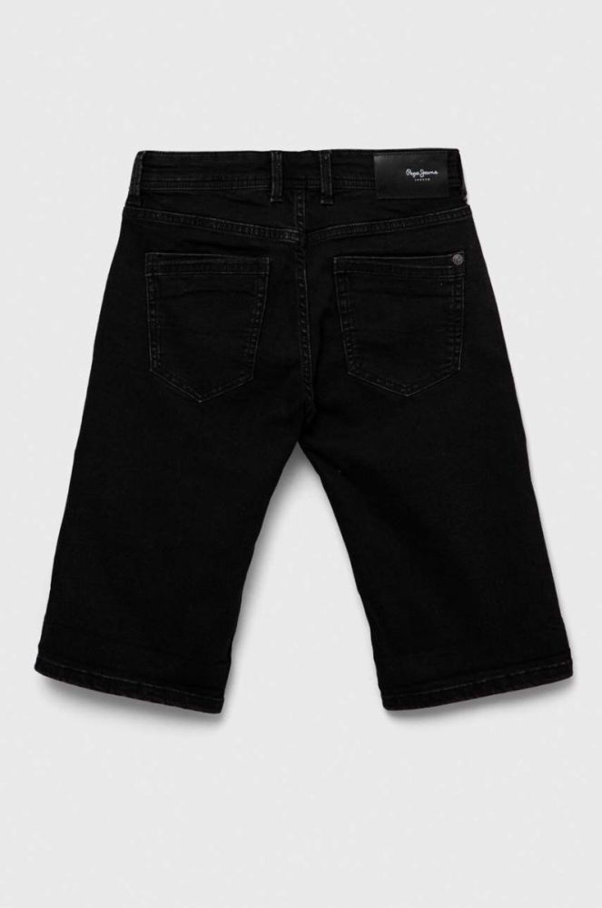 Джинсові шорти Pepe Jeans регульована талія колір блакитний фото 2