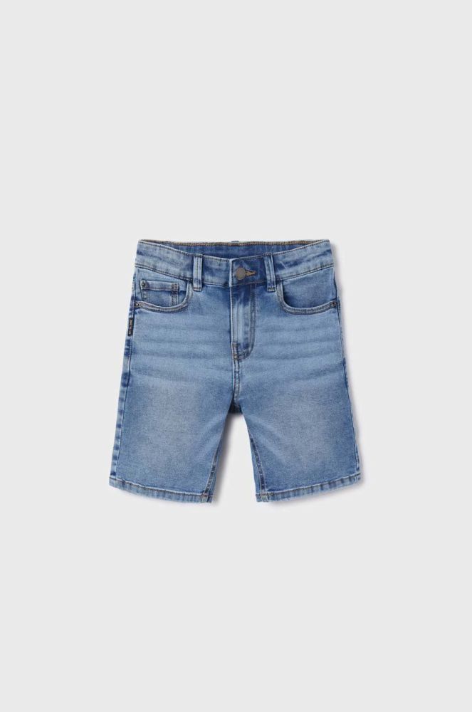 Дитячі джинсові шорти Mayoral регульована талія колір блакитний (2962063)