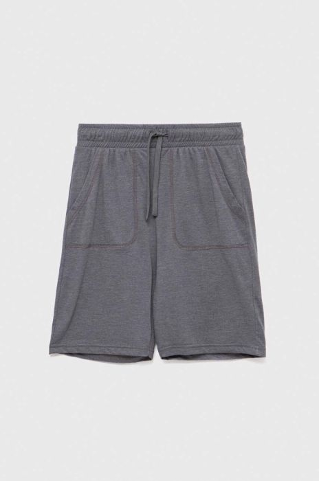 Шорти United Colors of Benetton колір сірий регульована талія