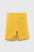 Дитячі бавовняні шорти United Colors of Benetton колір жовтий регульована талія (3234177)