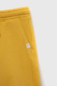Дитячі бавовняні шорти United Colors of Benetton колір жовтий регульована талія (3234177)