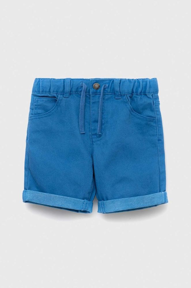 Дитячі джинсові шорти United Colors of Benetton регульована талія колір блакитний (3234229)