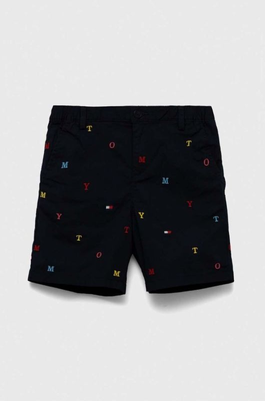 Дитячі шорти Tommy Hilfiger колір синій регульована талія (3234257)