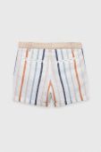 Дитячі шорти з домішкою льону Birba&Trybeyond регульована талія колір барвистий