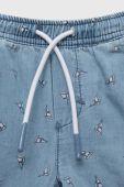 Бавовняні дитячі шорти Birba&Trybeyond регульована талія колір блакитний