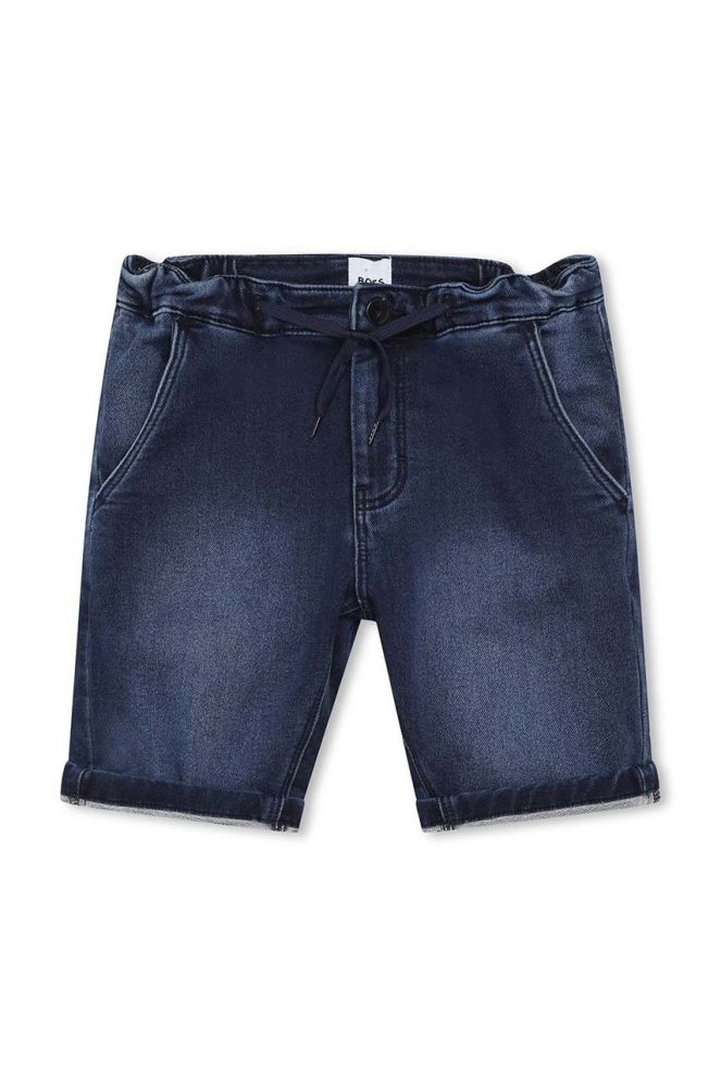Дитячі джинсові шорти BOSS колір блакитний (3197477)