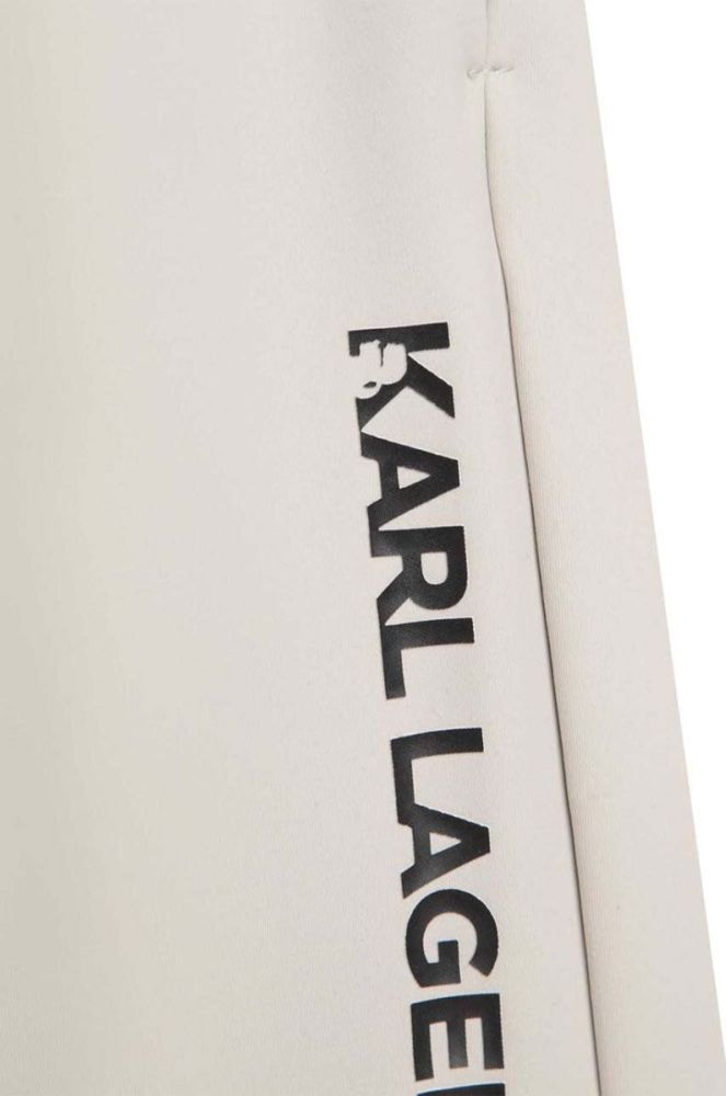 Дитячі шорти Karl Lagerfeld колір сірий регульована талія (3071741) фото 4