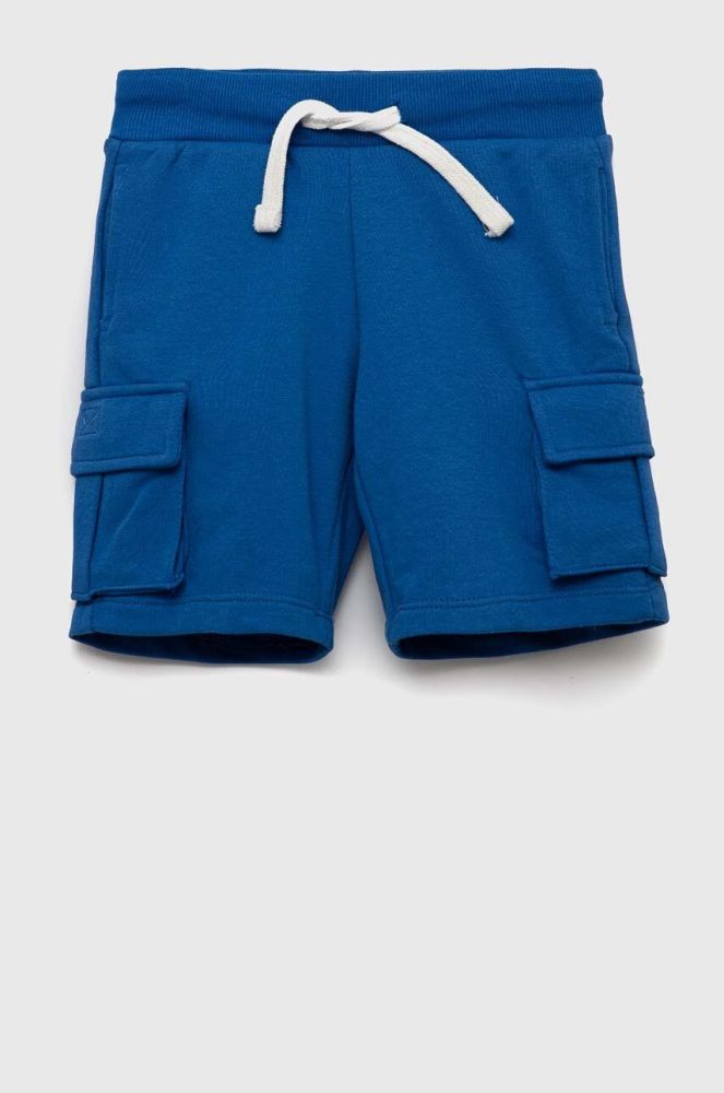 Дитячі бавовняні шорти zippy регульована талія колір блакитний (3159710)