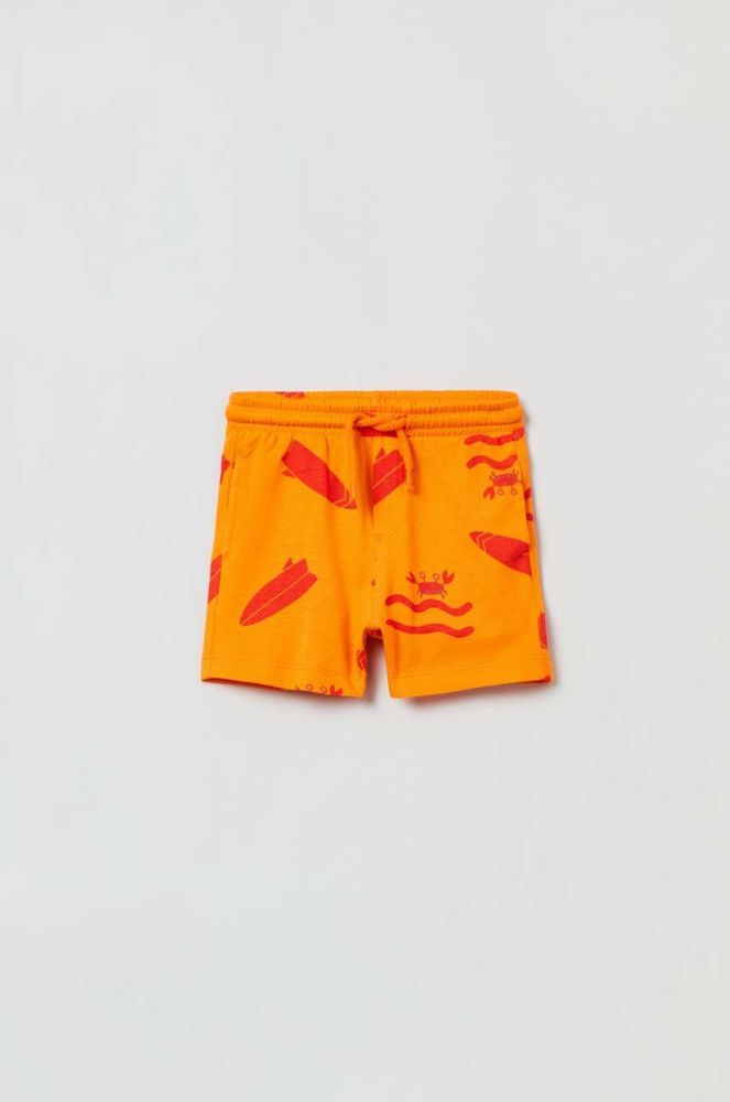 Бавовняні дитячі шорти OVS колір помаранчевий (3354951)