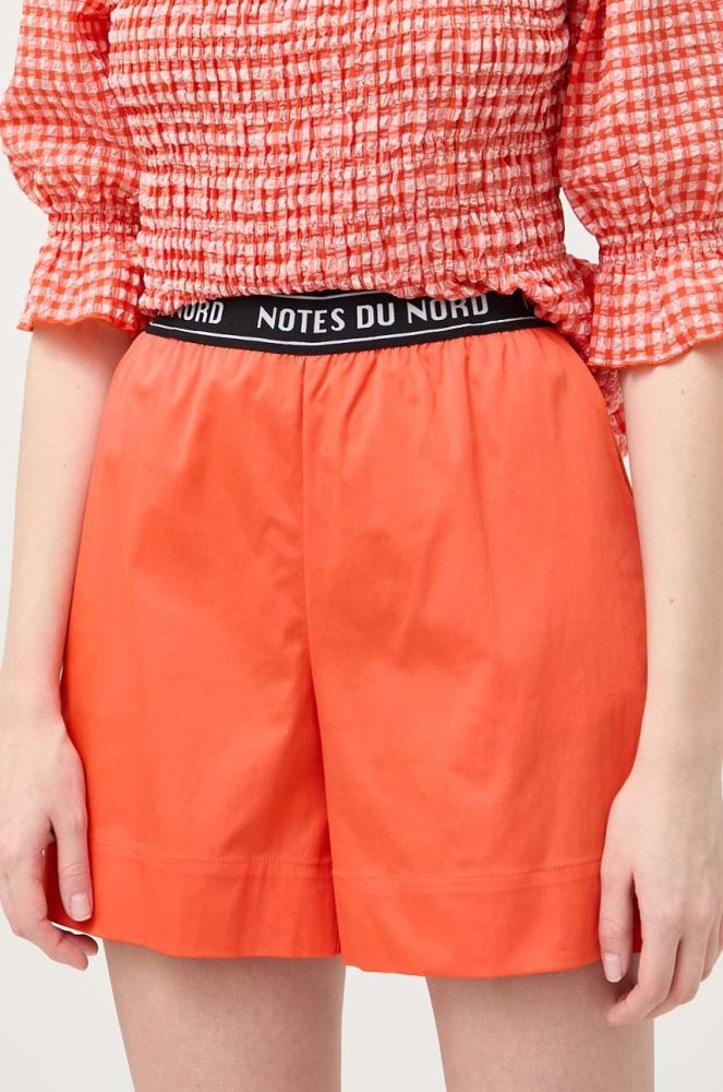 Шорти Notes du Nord жіночі колір помаранчевий однотонні висока посадка