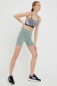 Шорти для йоги adidas Performance Yoga Studio жіночі колір зелений однотонні висока посадка