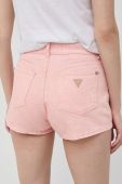 Шорти Guess жіночі колір рожевий візерунок висока посадка (2988927)