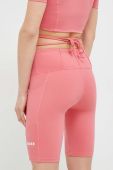 Шорти Guess жіночі колір рожевий однотонні висока посадка (3031938)