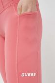 Шорти Guess жіночі колір рожевий однотонні висока посадка (3031938)