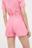 Шорти Guess жіночі колір рожевий однотонні висока посадка (3145186)