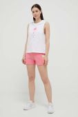 Шорти Guess жіночі колір рожевий з аплікацією висока посадка (3227575)