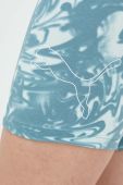 Шорти Puma жіночі колір бірюзовий візерунок висока посадка