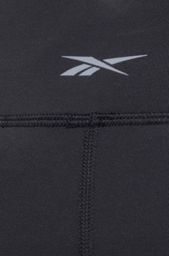 Шорти для тренувань Reebok Lux колір чорний однотонні висока посадка (2992654) фото 4