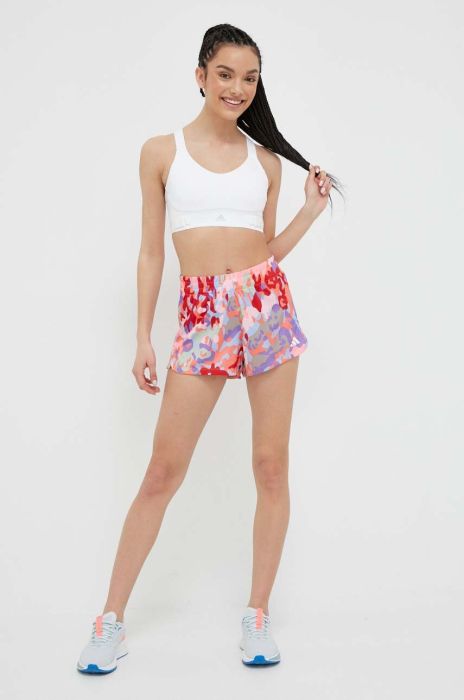 Шорти для тренувань adidas Performance Pacer Train Essentials візерунок середня посадка колір барвистий