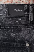 Джинсові шорти Pepe Jeans Thrasher жіночі колір чорний візерунок середня посадка