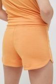 Шорти Reebok жіночі колір помаранчевий однотонні висока посадка