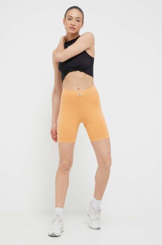Шорти Reebok Classic жіночі колір помаранчевий однотонні висока посадка фото 2