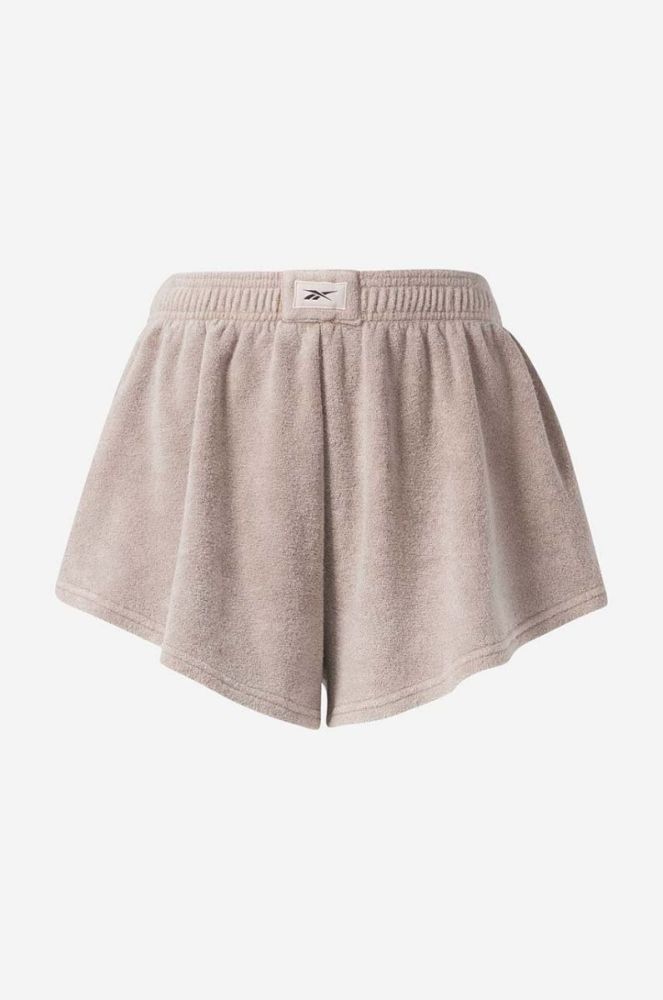 Шорти Reebok Classic ND Terry жіночі колір фіолетовий однотонні висока посадка HS4741-TAUPE фото 3