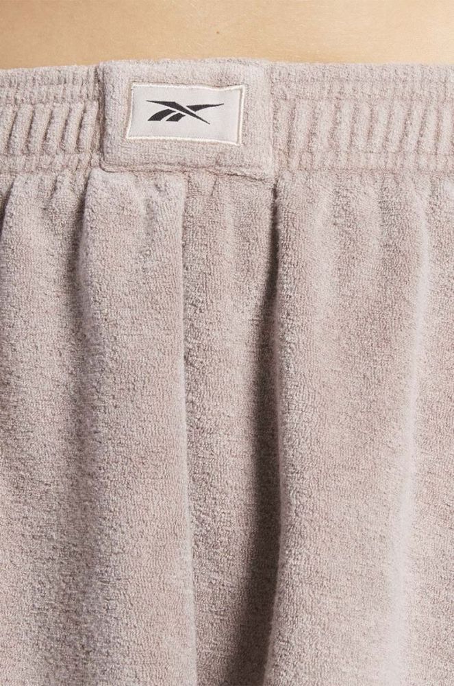 Шорти Reebok Classic ND Terry жіночі колір фіолетовий однотонні висока посадка HS4741-TAUPE фото 6