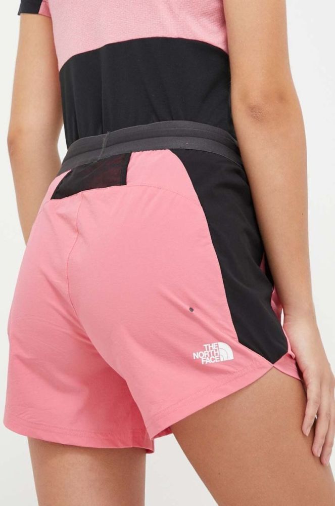 Шорти outdoor The North Face Atlethic Outdoor колір рожевий візерунок середня посадка фото 3