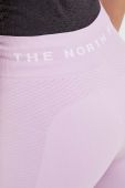 Спортивні шорти The North Face жіночі колір рожевий однотонні висока посадка