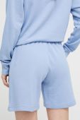 Шорти Emporio Armani Underwear жіночі з принтом висока посадка колір блакитний