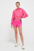 Спортивні шорти The North Face Mountain Athletics жіночі колір рожевий однотонні висока посадка