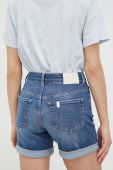 Джинсові шорти Liu Jo жіночі колір синій однотонні висока посадка