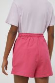 Шорти Fila жіночі колір рожевий однотонні висока посадка (3032028)