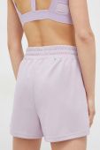 Шорти Fila Cobbel жіночі колір фіолетовий однотонні висока посадка
