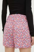 Шорти Mustang жіночі колір червоний візерунок висока посадка