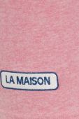 Шорти American Vintage жіночі колір рожевий однотонні висока посадка