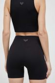 Шорти для йоги Roxy Chill Out колір чорний однотонні висока посадка