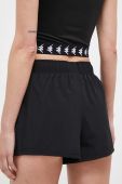 Шорти для тренувань Kappa колір чорний візерунок висока посадка