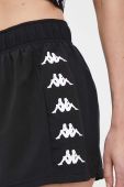 Шорти для тренувань Kappa колір чорний візерунок висока посадка