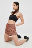 Шорти для тренувань Billabong Adventure колір коричневий візерунок висока посадка
