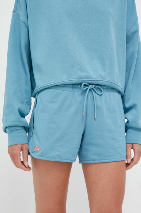 Шорти Kappa жіночі однотонні середня посадка колір блакитний